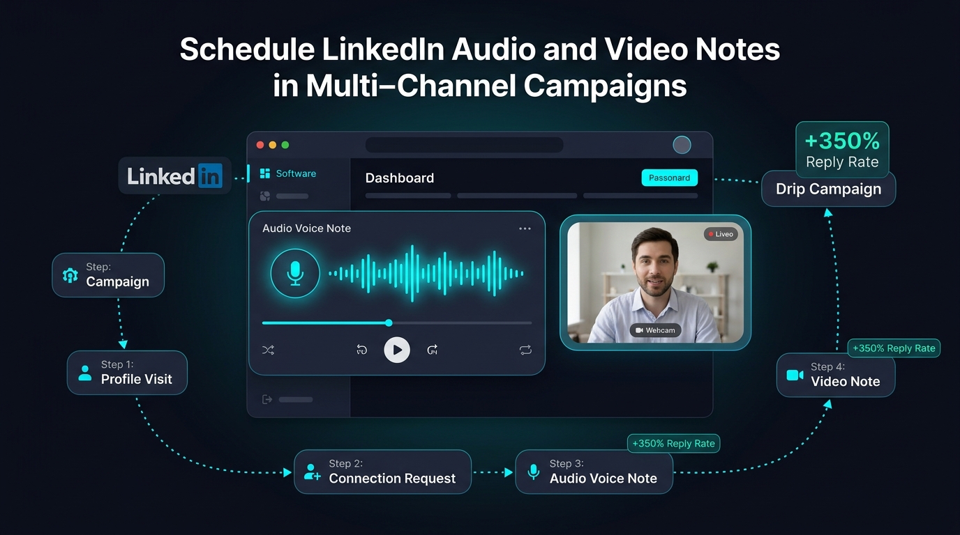 How to Schedule LinkedIn Audio and Video Notes in Multi-Channel Campaigns